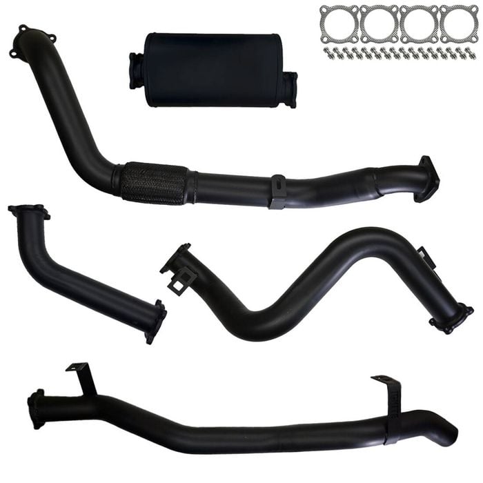 Ignite Exhausts Turbo Back For Toyota Landcruiser 79 Series V8 S/cab 3" No Cat & Muffler 409 Stainless Steel