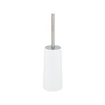 Barelli Matte White Plastic Toilet Brush And Holder