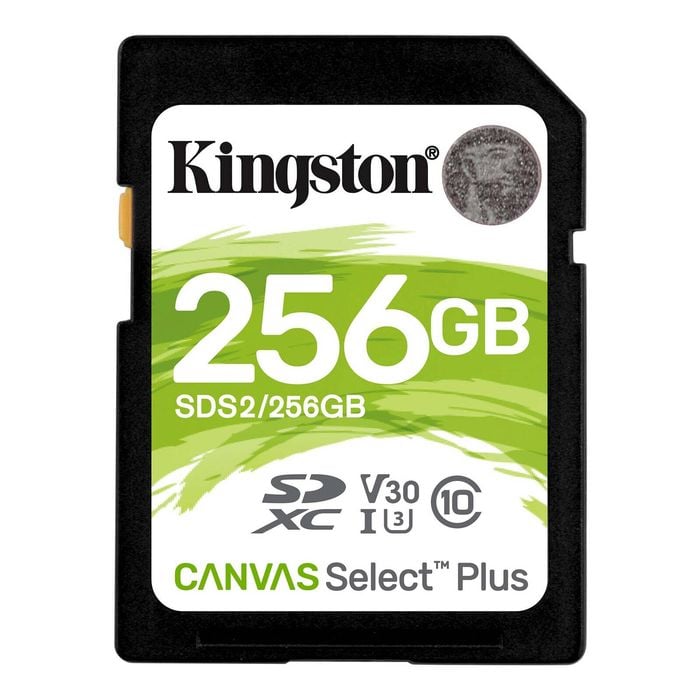 Kingston Canvas Select Plus Memory Card 256 GB SDXC Class 10 UHS-I [SDS2/256GB]