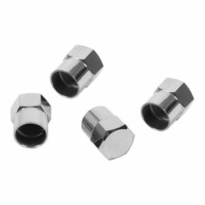 Trojan Chrome Valve Caps - 4 Pack