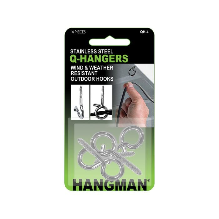 Hangman Q Hanger Picture Hanger - 4 Pack