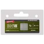 Arrow 15mm Brown Brad Nails - 1000 Pack