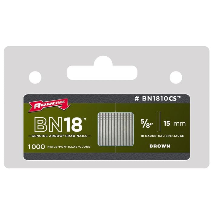 Arrow 15mm Brown Brad Nails - 1000 Pack