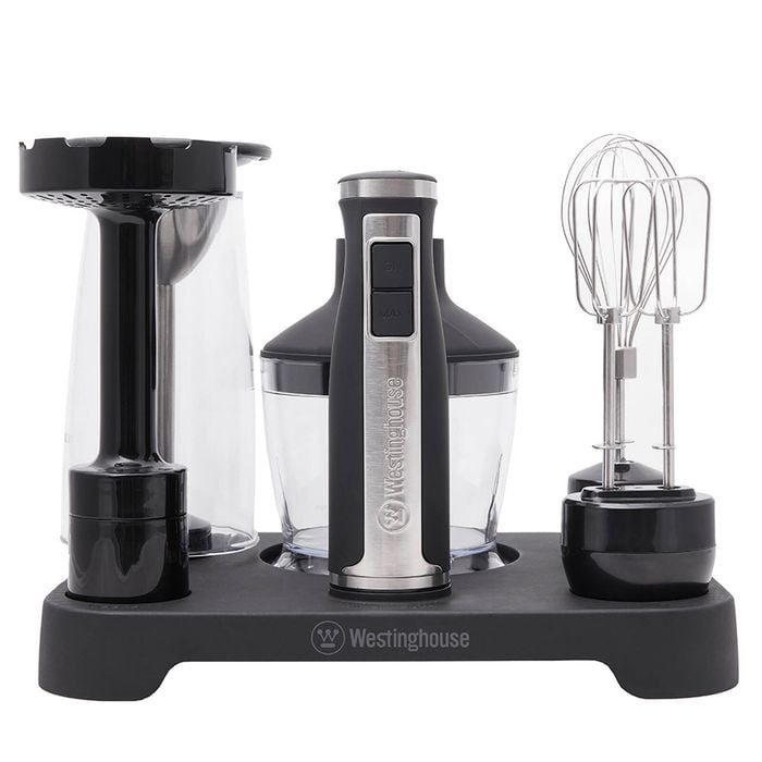 Westinghouse Multi Function 350W Stick Mixer Set w/ Lock In Stand