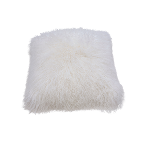 Naturally Sheepskins 40x40cm Ivory Mongolian Sheepskin Cushion Cover
