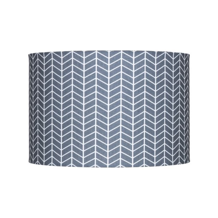 Verve Design 30cm Printed Chevron Linen Lampshade