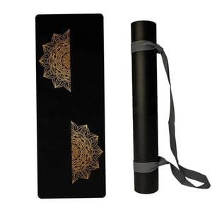 NNETM High-Quality PU Rubber Yoga Mat Anti-Slip (Black)