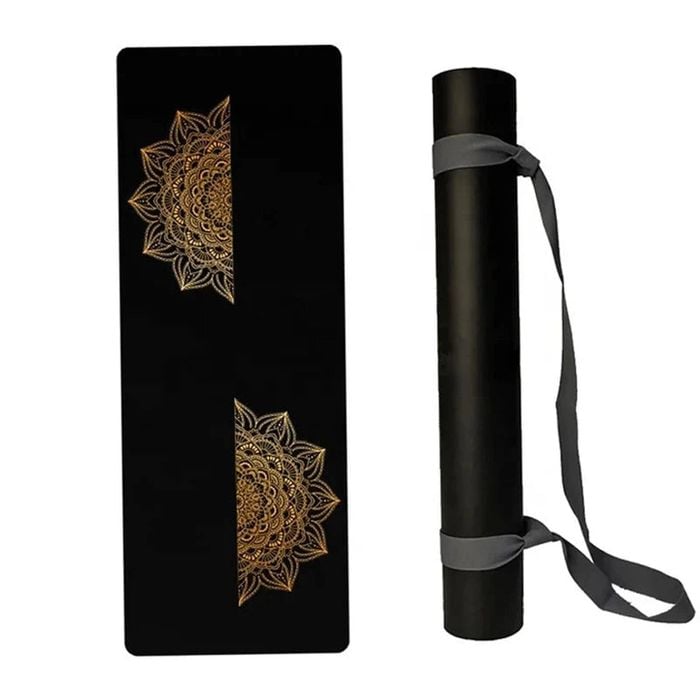 NNETM High-Quality PU Rubber Yoga Mat Anti-Slip (Black)