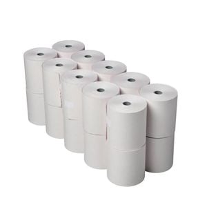 Olympia Till Roll Non-thermal 2ply White And Pink 76x71mm 20 Pack Receipt Paper
