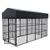 BingoPaw Outdoor Dog Kennel Heavy Duty Metal Cage with Waterproof Cover 249x120x165cm