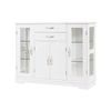 Costway Kitchen Sideboard Storage Cabinet W/shelves White