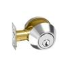 Delf Polished Stainless Single Cylinder Heavy Duty Deadbolt