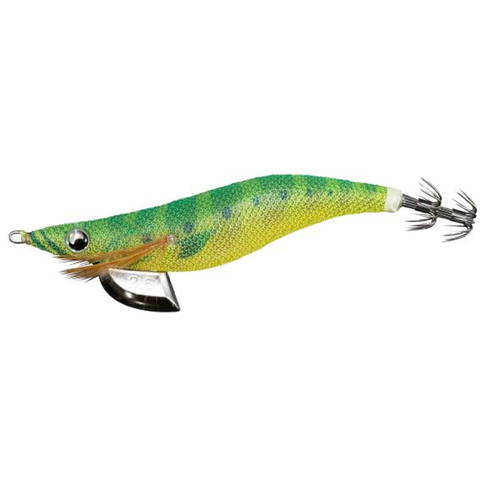 Yamashita EGI Eging OH F 3.5 Squid Fishing Jig F013 RCT Glow / LaMe / Chartreuse Tiger