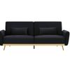 Limpley Velvet Sofa Bed - Black