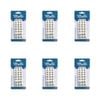 6x 24pc Malli Sewing Snap Buttons Metal Garment Fasteners Assorted Sizes Silver