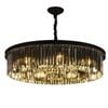 Eli & Co. Lighting Angelo 9-Light Round Crystal Chandelier 80cm – Smoke Finish Ceiling Light