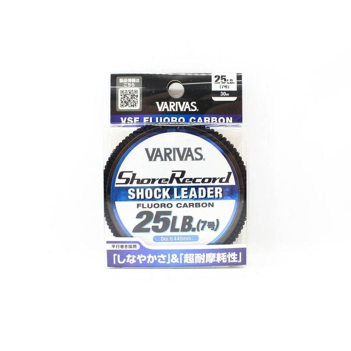 Varivas Shore Record 30m VSF Fluorocarbon Shock Fishing Leader 25lb