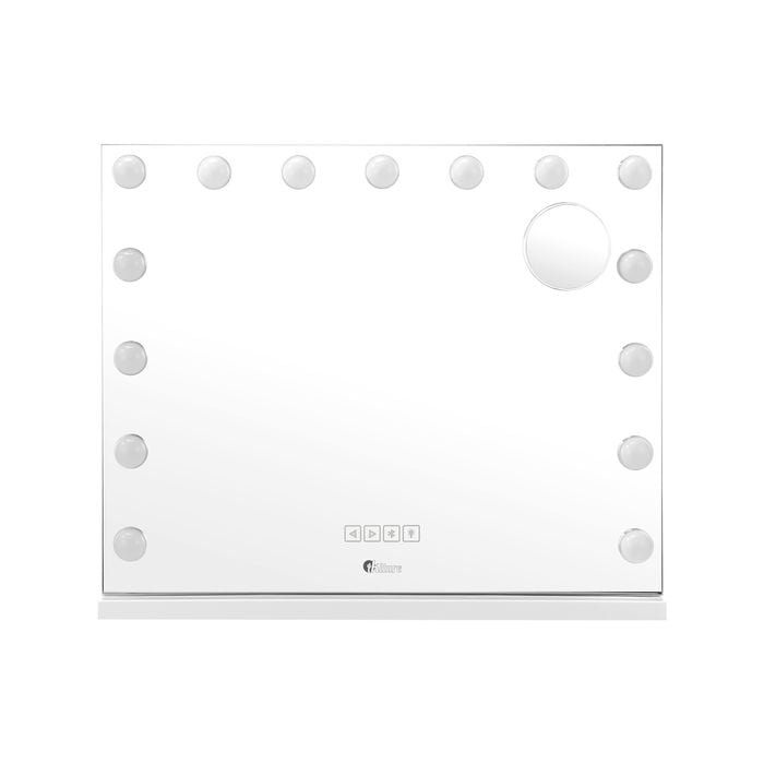 Oikiture Makeup Mirror 60x52cm Bluetooth Hollywood Vanity Wall Mirrors Bunnings Australia