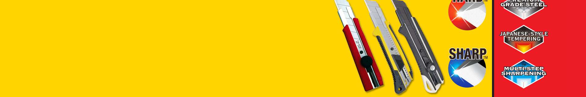 Background banner image displaying Tajima product.