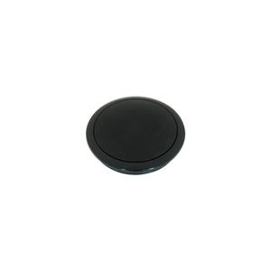 Cal Custom 9 Bolt Steering Wheel Horn Button Black Anodised Aluminium Small Smooth Style