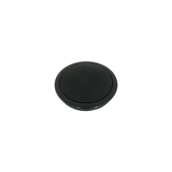 Cal Custom 9 Bolt Steering Wheel Horn Button Black Anodised Aluminium Small Smooth Style