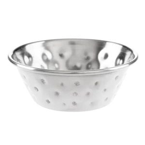 Olympia Sauce Cups Hammered Stainless Steel 12 Pack 45ml Condiment Dip Serving Bowls