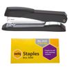 Marbig 20 Sheets Full Strip Metal Stapler & 26/6 Staples Paper Binder Combo Blk