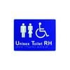 Lockwood Braille Signage Unisex Toilet Right Hand BRS1706R