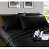 Kingtex Microfibre Sheet Set Black Single