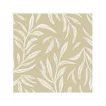 Summer Leaves in Biscuit 20cm x 28cm Wallpaper Sample