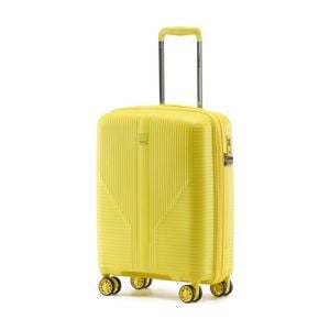 Tosca F-Lite Suitcase Hard Shell Lightweight Travel Luggage Yellow Small 54cm
