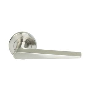 Miles Nelson Satin Nickel Lucca Round Rosette Dummy Set