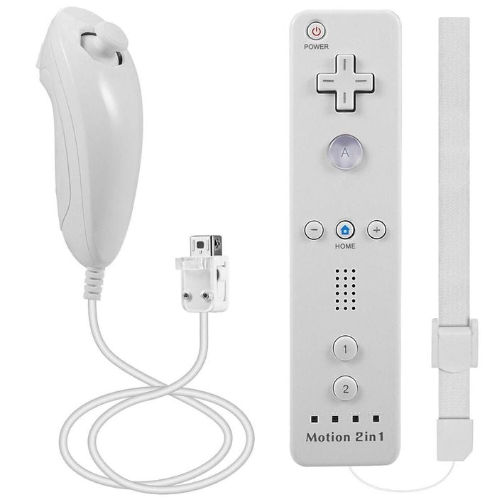 Controllers Compatible With Wii / Wii U Nunchuk & Motion Plus Remote Controller For Nintendo - Package 1