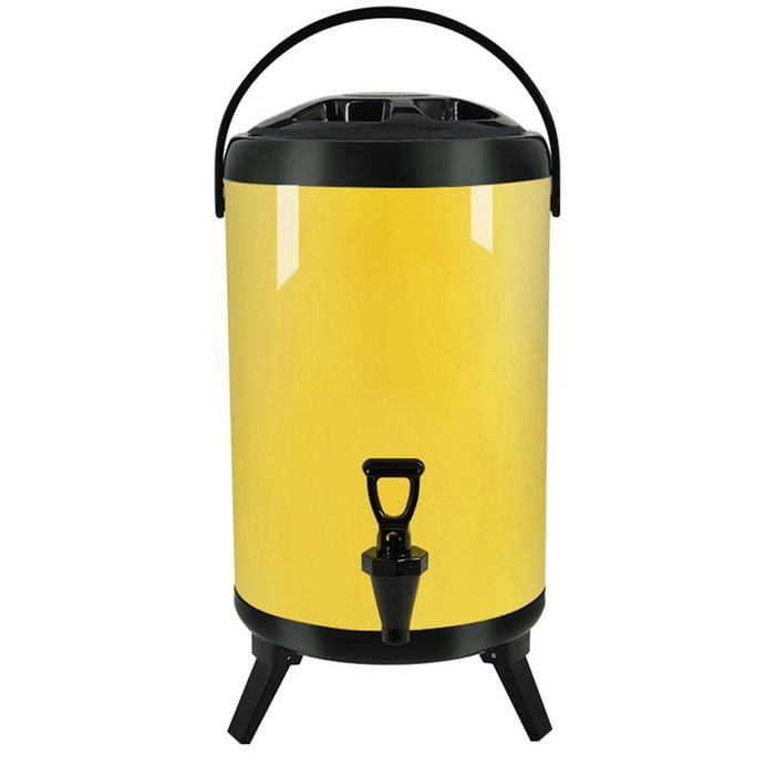 SOGA 18L Stainless Steel Insulated Hot & Cold Beverage Dispenser - Yellow