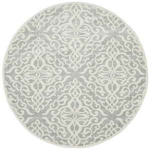 The Rug Connection Liu Lydia Silver 240x240cm - Large Round Pet Friendly Indoor Rug