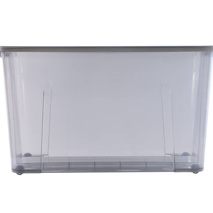 Ezy Storage 92L Classic Grey Storage Tub