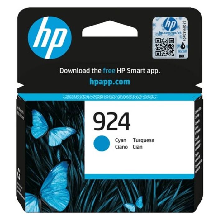 Hp No 924 / 4k0u3na Cyan Ink Cartridge