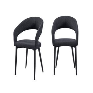 Elegant Collections Charcoal Marilyn Dining Chair Set