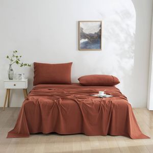 Dreamaker Micro Flannel Sheet Set Queen Bed Sienna