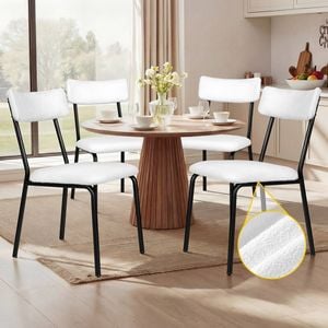 Dining Chairs Boucle x4