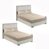 SOGA 2X Beige 183cm Wide Mattress Cover
