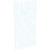 ProtectorAl 300-1200w x 1201-2400h Gloss White/Satin White Large Leaf Unframed Composite Deco Panel