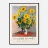 Galrie Claude Monet's Vibrant Bouquet of Sunflowers - Classic Impressionist Art Print, Black Frame, 50 x 70cm (20 x 28inch)