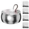 YES4PETS 4L Automatic Electric Pet Water Fountain Dispenser Dog Cat Stainless Steel 17x Filters