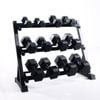 Brixx 5kg - 30kg Hex Dumbbell Set & Rack | 6 Pairs - 210kg Package
