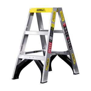 Gorilla 150kg 3 Step Double Sided Ladder