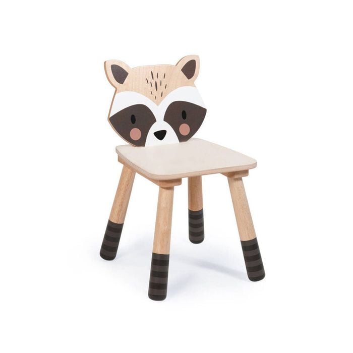 Tender Leaf Toys 47x30cm Plywood Forest Raccoon Chair 3y+
