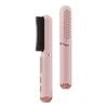Catzon Portable Cold Air Straightening Comb Brush for Travel-Pink