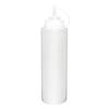 Vogue Squeeze Sauce Bottle Clear 994ml Commercial Kitchen Catering Condiment Dispenser