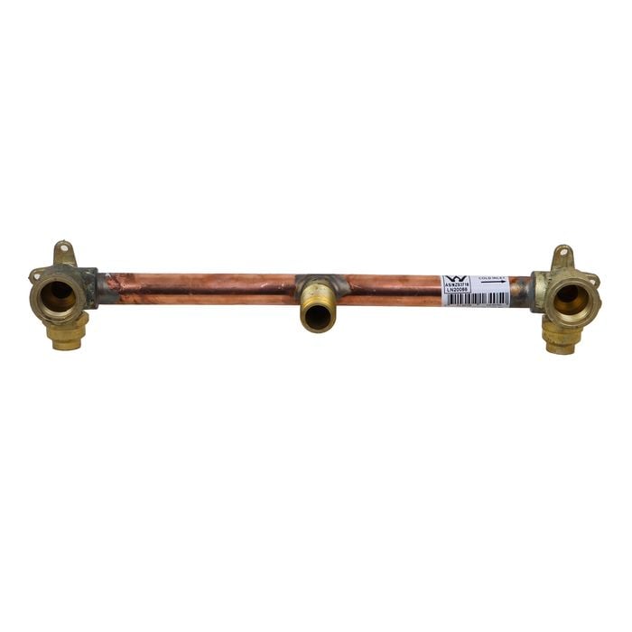Brasshards 300mm Bottom Entry Compession Inline Sink Assembly